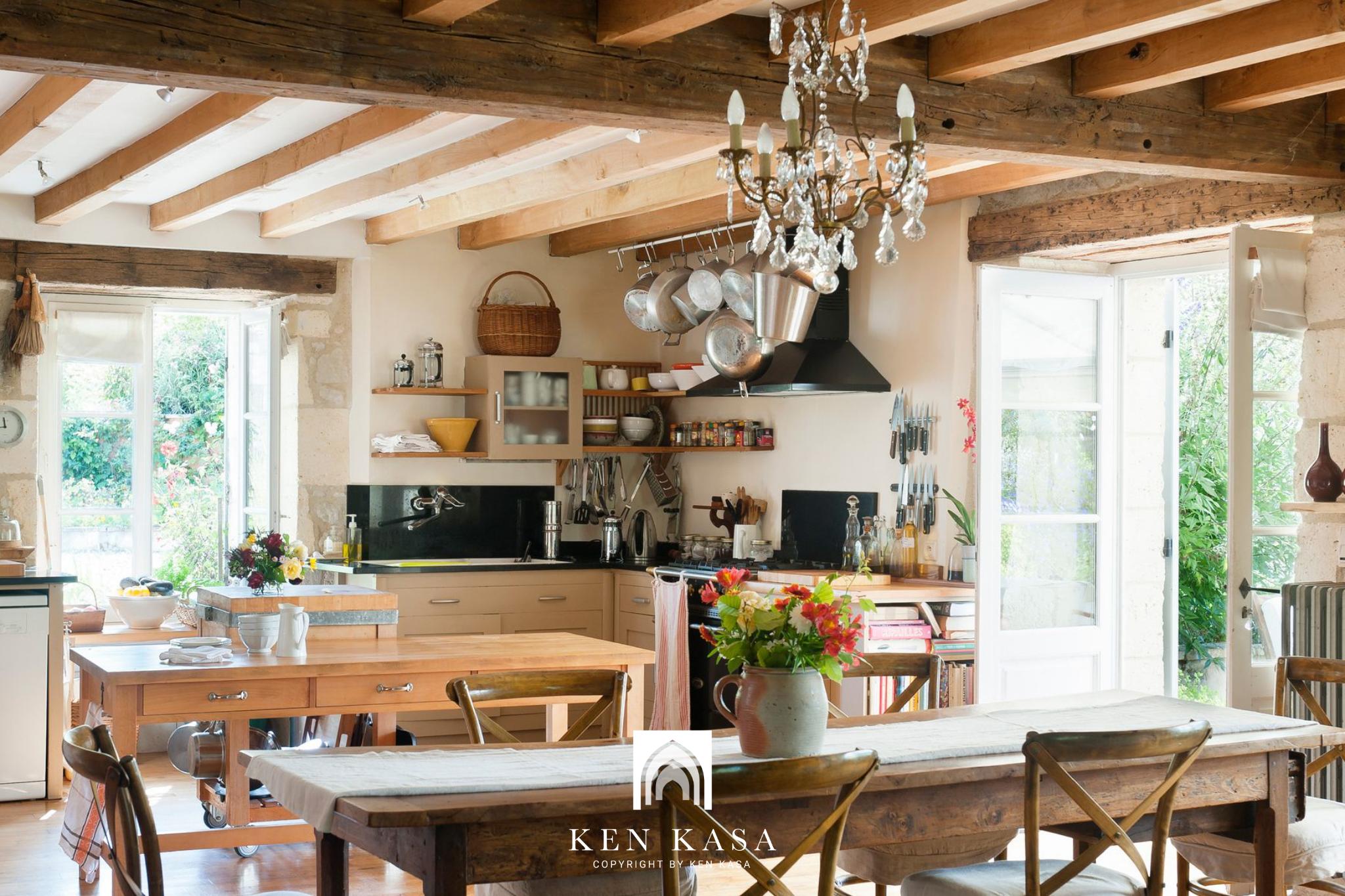 Thiết kế nội thất homestay phong c&aacute;ch đồng qu&ecirc; kiểu đồng qu&ecirc; ph&aacute;p